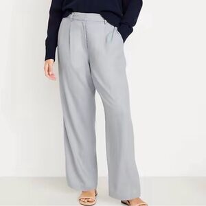 Old Navy Light Gray Wide-Leg Pants